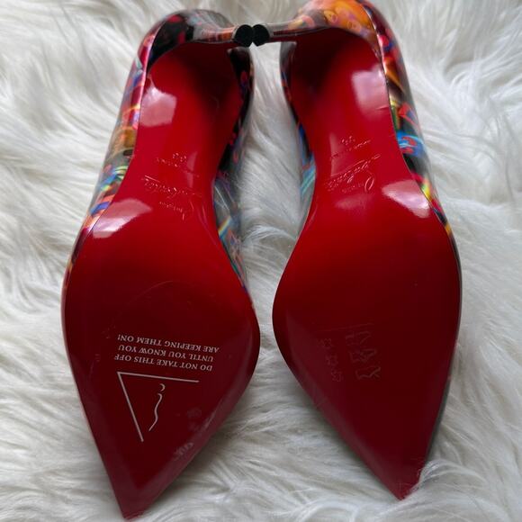 NWT • Christian Louboutin NIB Hot Chick 100 Pointed Toe Pumps Size: 37 - Picture 5 of 7